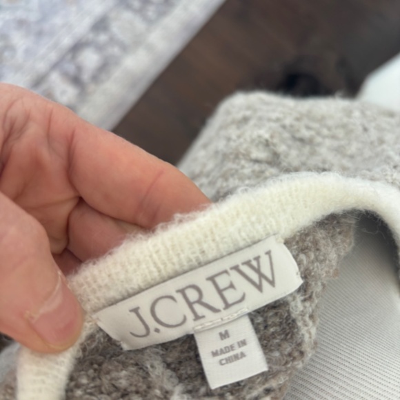 J Crew cable-knit sweater lady jacket Medium - Picture 4 of 6